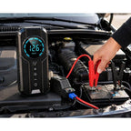 Jump Starter 12V portable avec compresseur et lampe LED