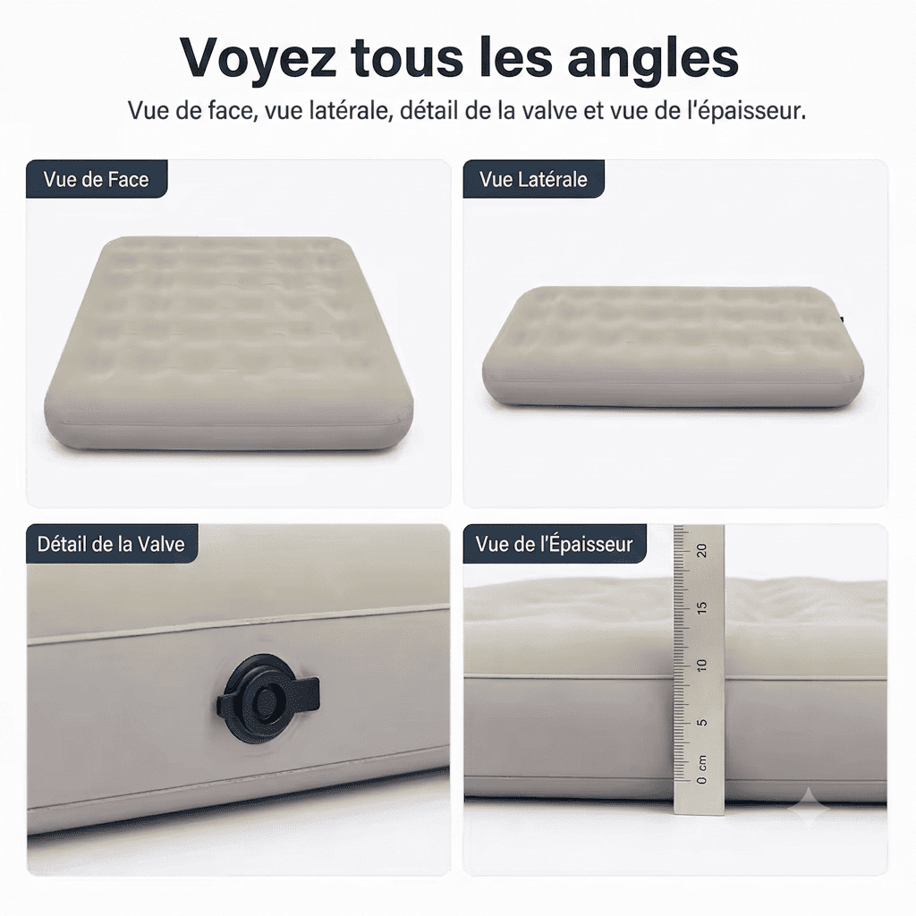 Matelas autogonflant utilisé en camping